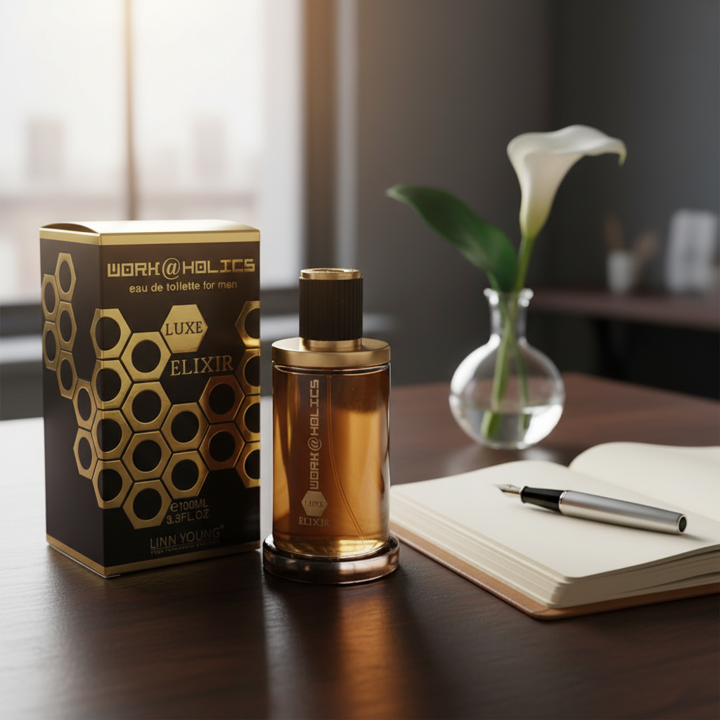 Linn Young EDT 100 ml "Workaholics Luxe Elixir" – fragrância oriental-picante