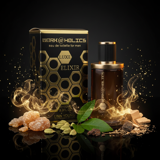 Linn Young EDT 100 ml "Workaholics Luxe Elixir" – fragrância oriental-picante