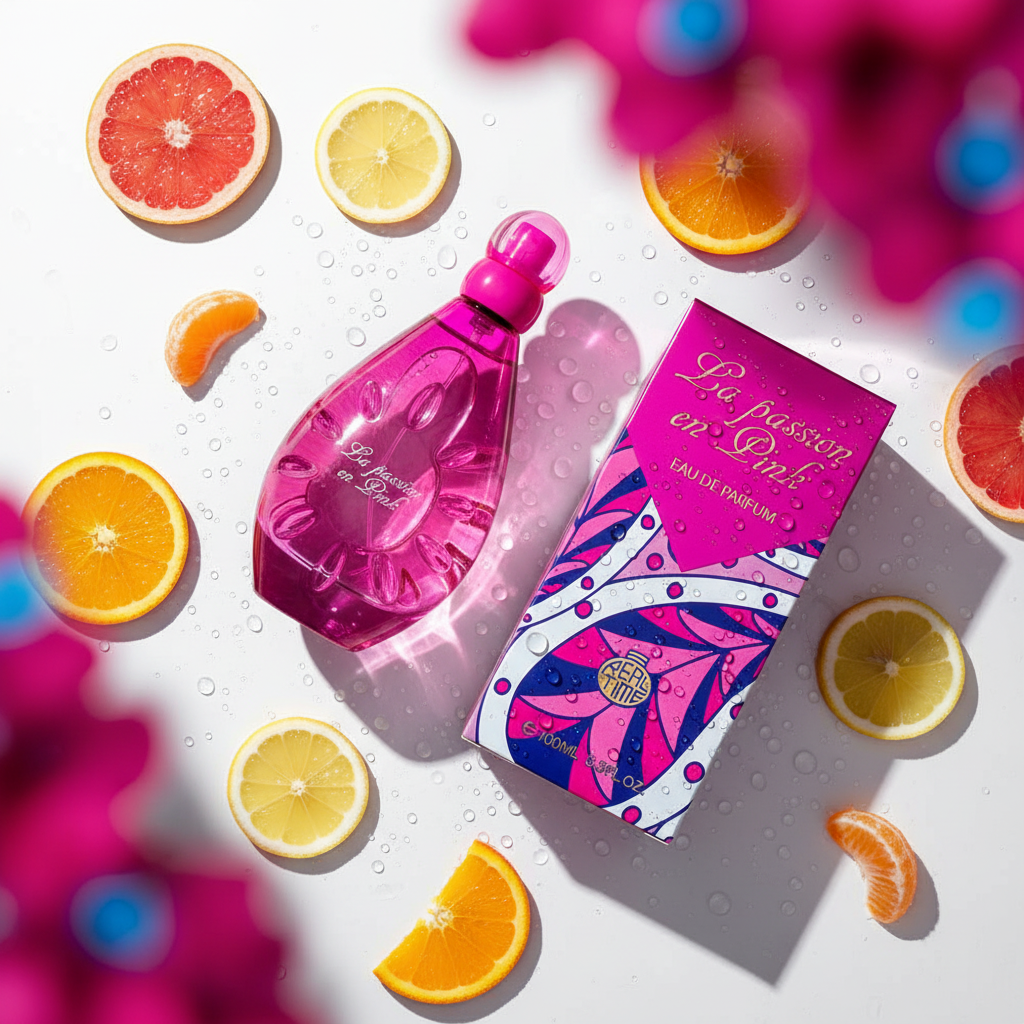 100 ml Eau de Perfume LA PASSION EN PINK, Fragrância Floral Frutada para Mulher 1 
