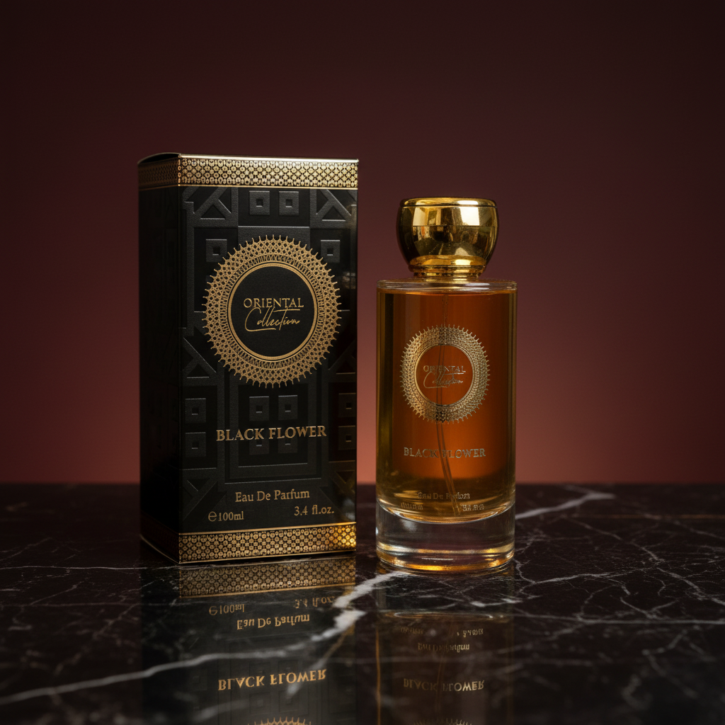 100 ml EDP BLACK FLOWER fragrância sensual, doce e excitante, unissexo