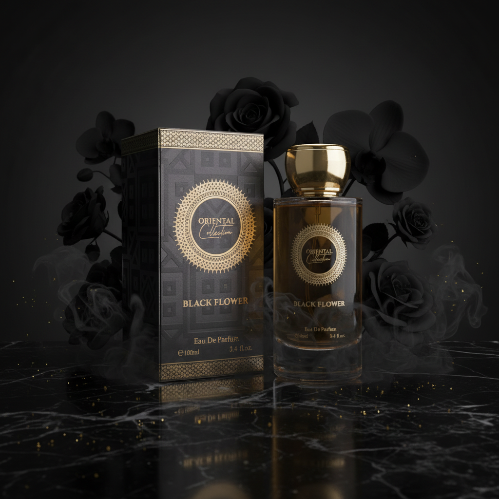 100 ml EDP BLACK FLOWER fragrância sensual, doce e excitante, unissexo
