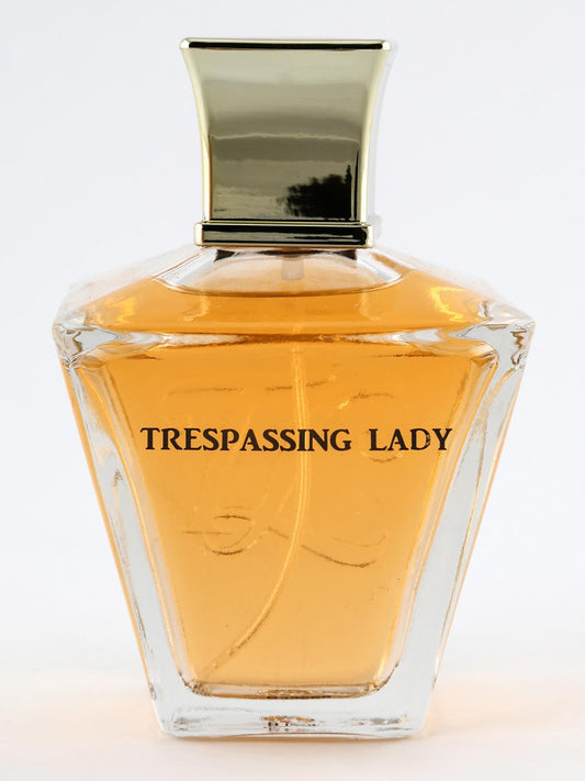 100 ml EDP TRESPASSING LADY, fragrância de rosa - violeta para mulher