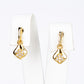 Conjunto de Liga de Ouro com Cristal Emporia® Branco ( Colar+Brincos+Pendente )
