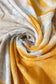 Xaile de algodão, 85 cm x 180 cm, padrão de flores grandes, laranja