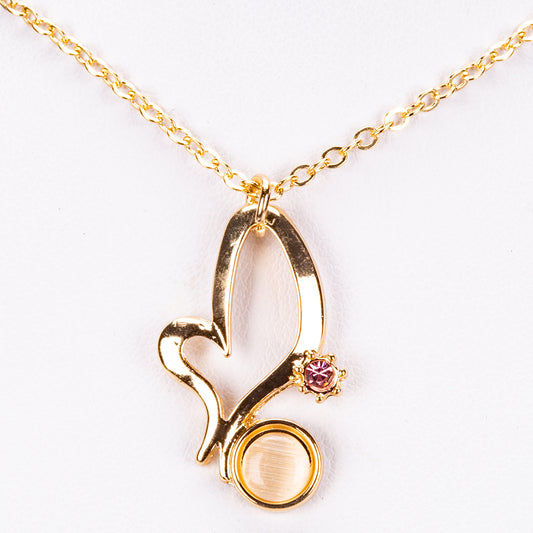 Conjunto de Liga de Ouro com Pérola e Cristal Emporia® Vermelho Branco ( Colar+Brincos+Pendente )