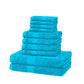 Conjunto de toalhas de 100% Algodão Extra Suave 10 peças, em cores super brilhantes e alegres