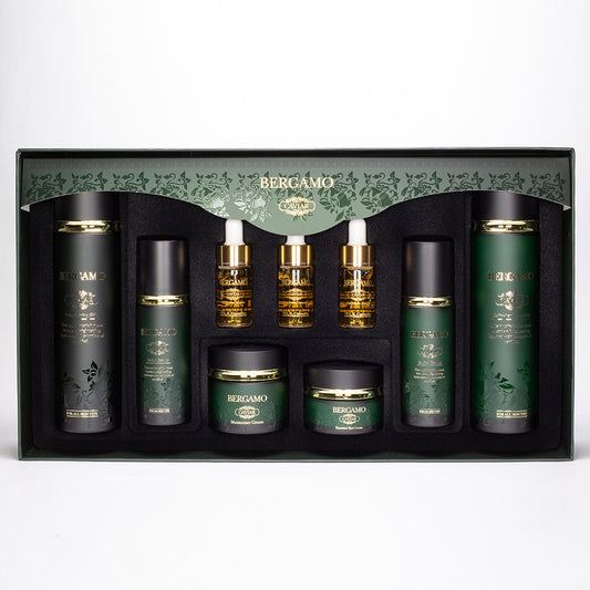 CONJUNTO DE CUIDADOS PARA A PELE DE LUXO BERGAMO DE CAVIAR