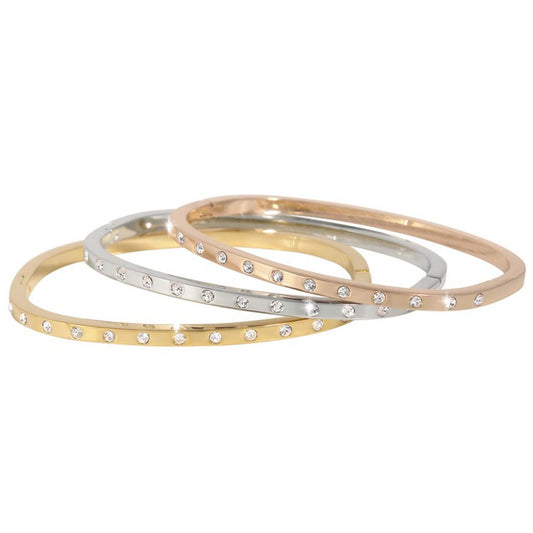 Conjunto de Liga de Ouro com Cristal Emporia® Branco
