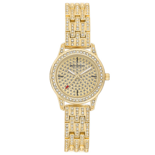 Relógio Juicy Couture Gold de aço inoxidável para mulheres