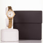 Relógio de liga leve Miyota Movement de alta qualidade com caixa de oferta, mostrador de cor branca