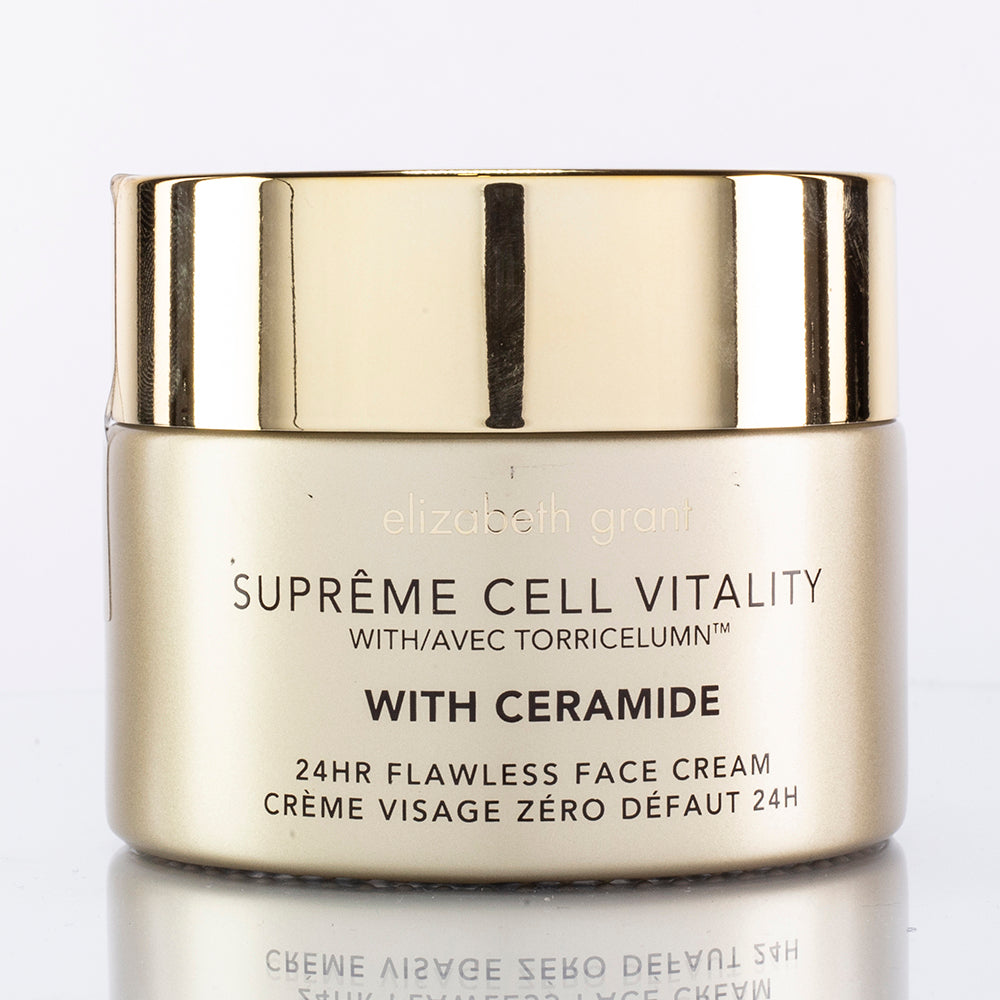 Elizabeth Grant "Supreme Cell Vitality" creme de 24 horas para o rosto e olhos sem falhas com ceramida™