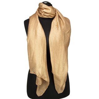 Cachecol 100% viscose com toque de seda, Tamanho: 180 cm x 85 cm, Lavagem na máquina a 30 graus, Cor de Areia 1 