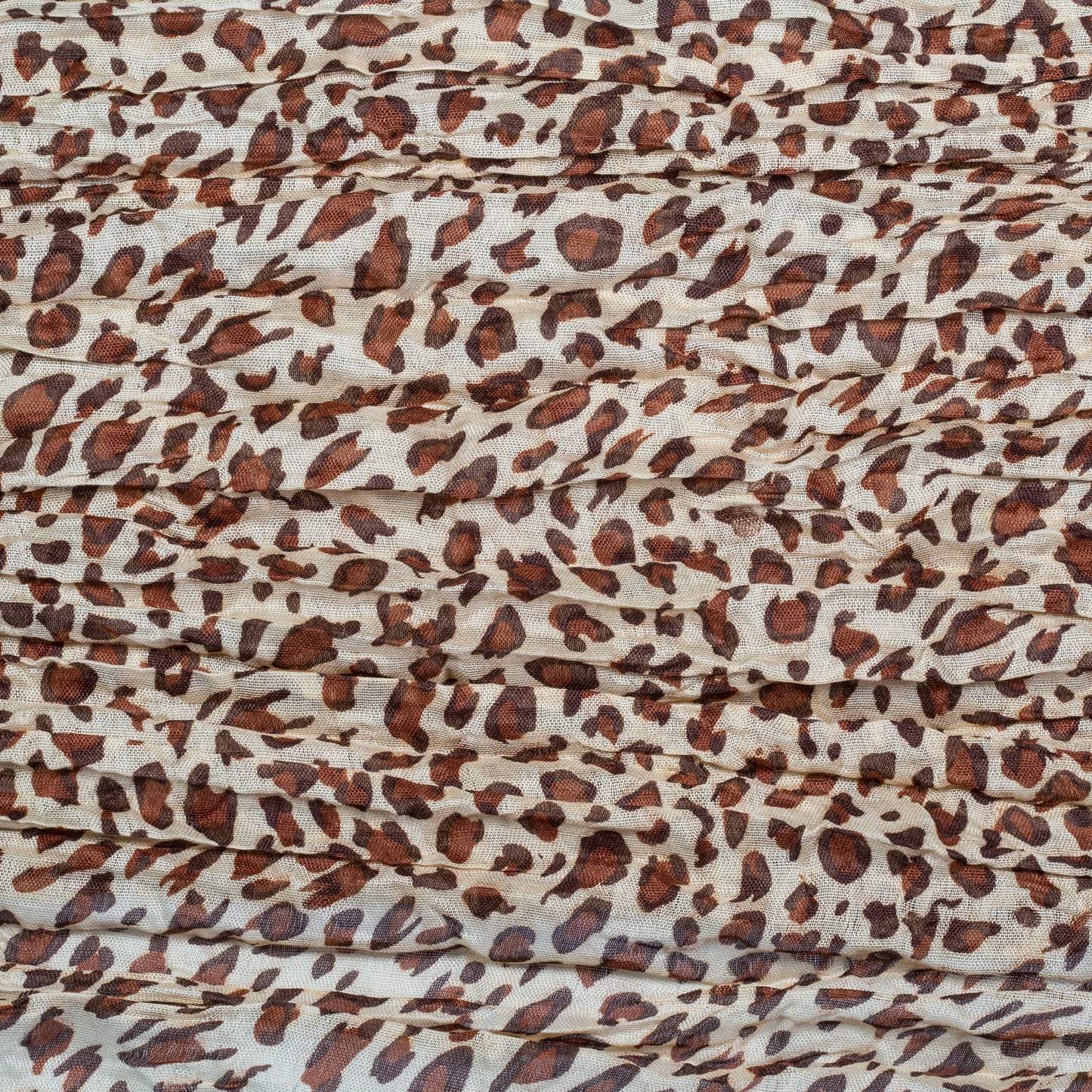 Lenço da moda, 100% viscose,160 cm x 50 cm, CASTANHO LEOPARDO