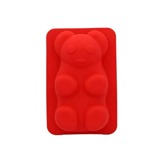 Assadeira de silicone com forma de urso, 21 cm x 15 cm