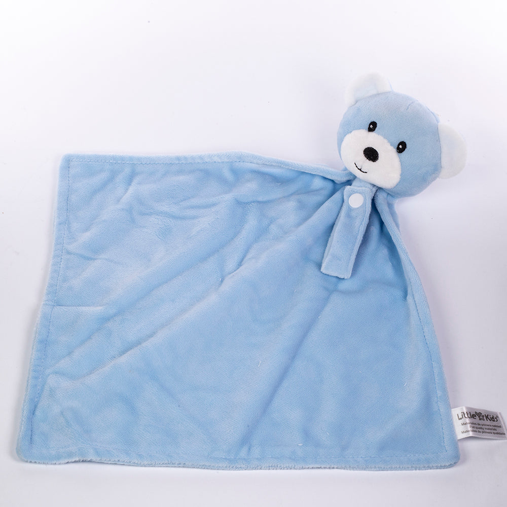 Manta para bebé com com design com cãozinho, tamanho: 90 X 75 cm, cor: azul