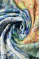 Xaile de algodão, 70 cm x 180 cm, com padrão de Monet - Campo de Papoilas