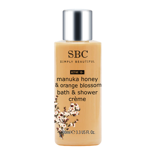 Creme de Banho & Duche Hidratante de Mel Manuka  & Flor de Laranjeira  de 100 ml