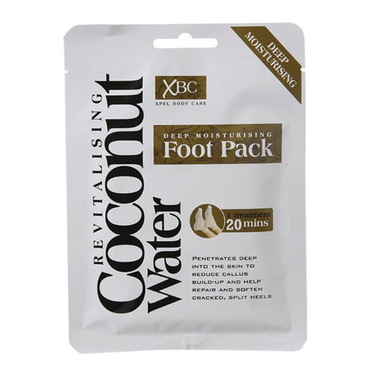 Máscara para os pés suavizante e hidratante da pele com extracto de leite de coco