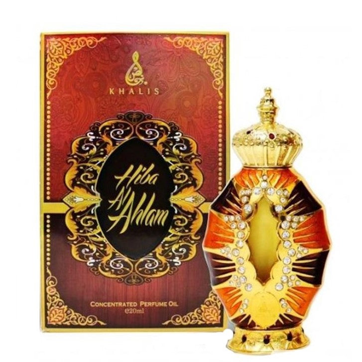 20 ml de Óleo Perfumado Hiba Al Ahlam Fragrância Doce, Caramelizada, Amadeirada para Mulheres