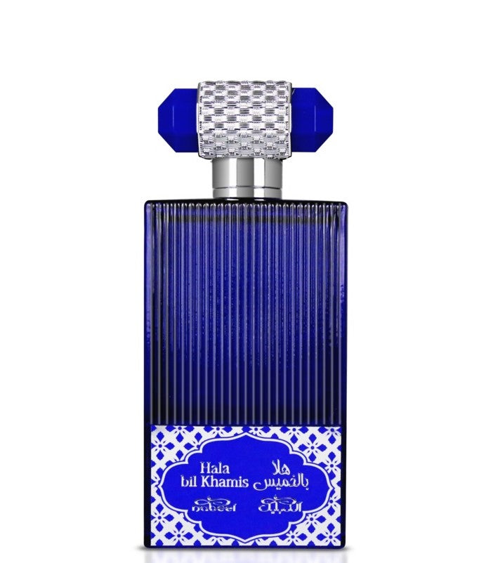100 ml Eau De Parfum Hala Bil Khamis Fragrância Amadeirada-Picante-Floral para Mulheres e Homens