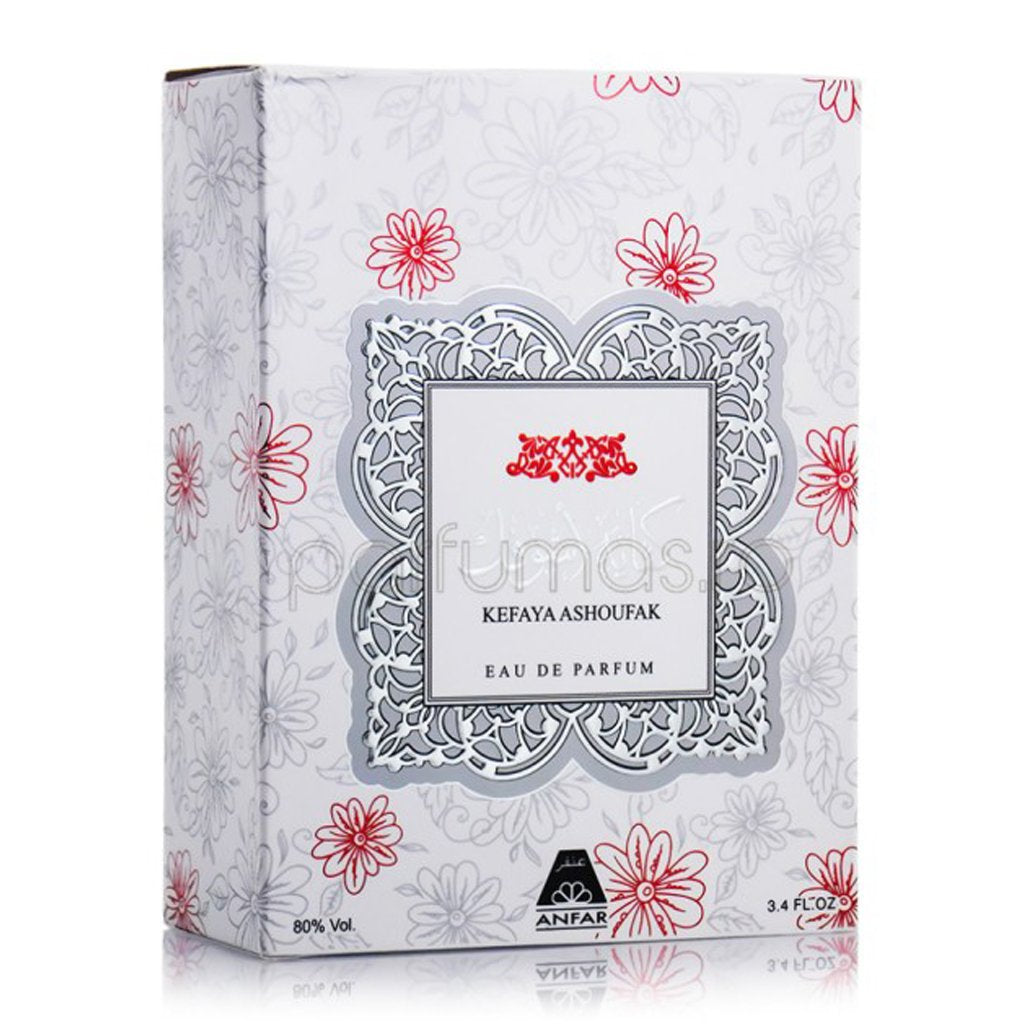 100 ml Eau de Perfume Kefaya Ashoufak Oriental Doce e Floral Fragrância para Mulher