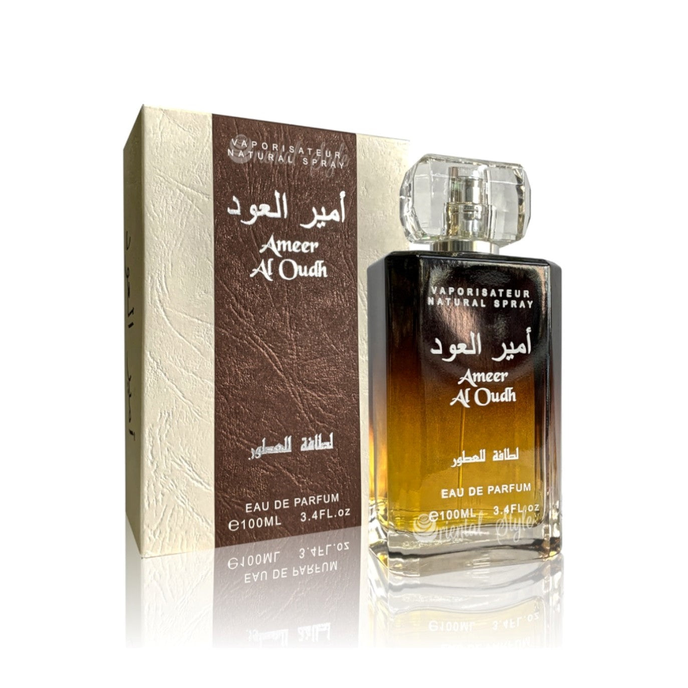 100 ml Eau de Perfume Ameer Al Oud Fragrância Intenso Amadeirado Doce para Homem