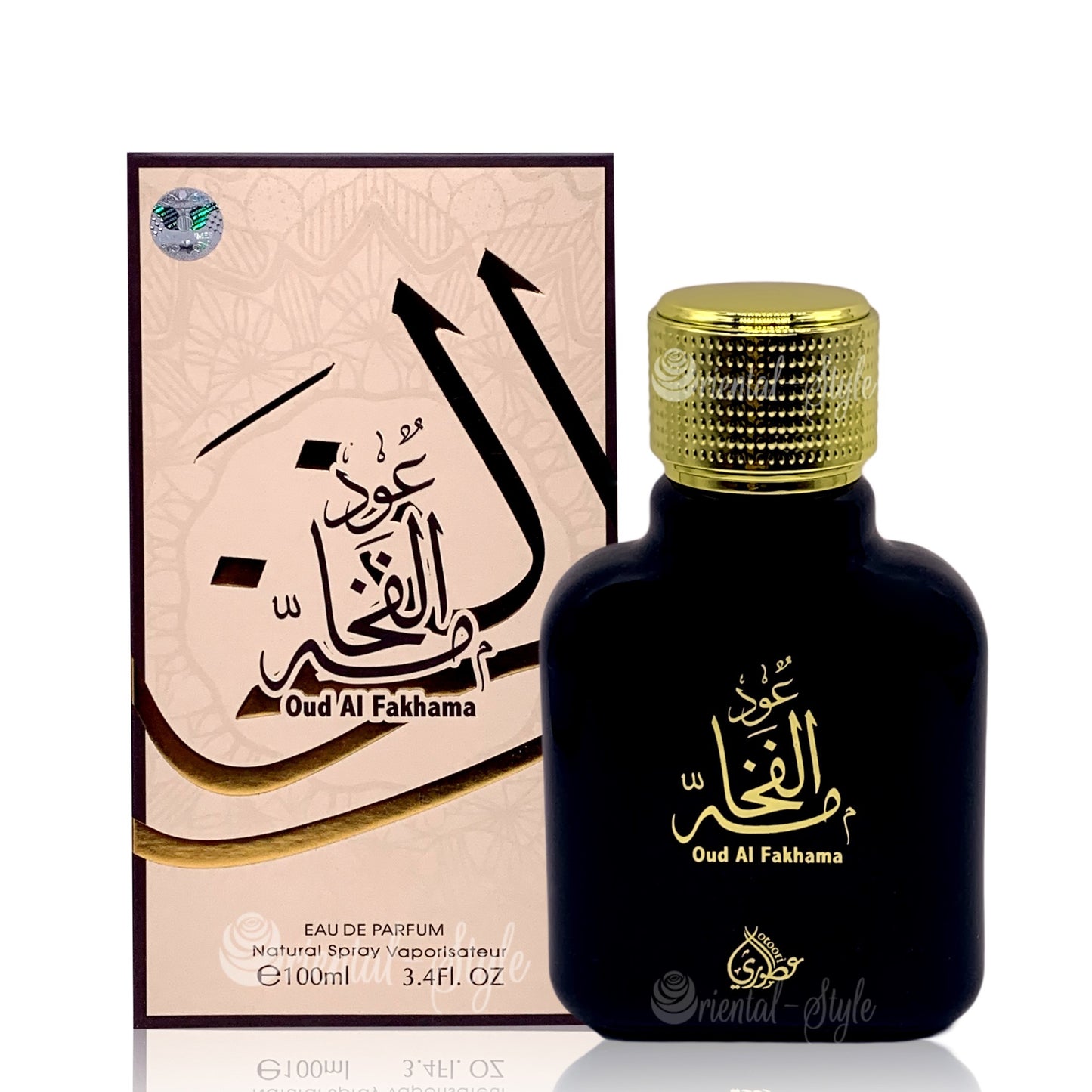 100 ml Eau de Perfume Oud Al Fakhama Fragrância Fresca Frutada Cítrica para Homem e Mulher
