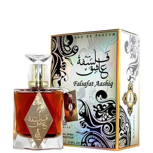100 ml de Eau de Perfume Falsafat Aashiq Fragrância Doce Almiscarado para Homem e Mulher