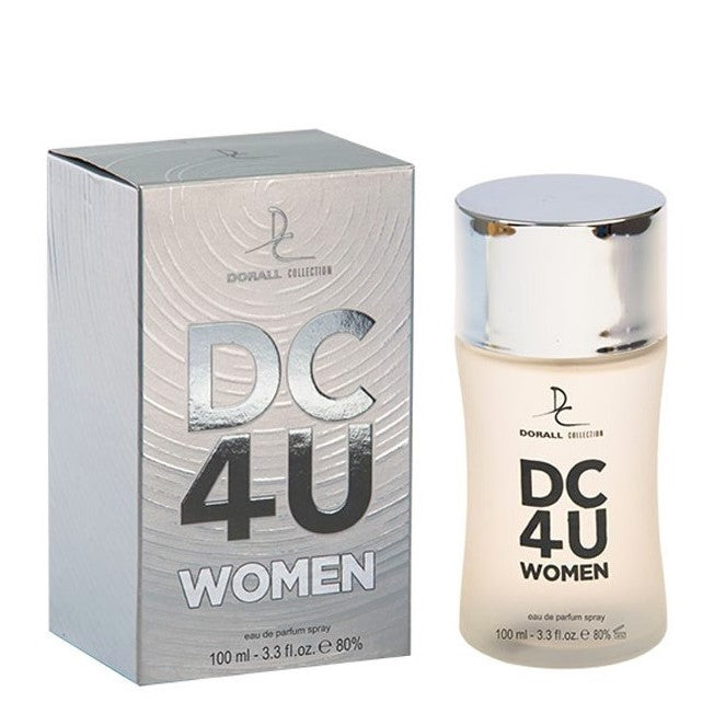 100 ml EDT ' DC 4 U' Fragrância Picante Amadeirada para Mulheres