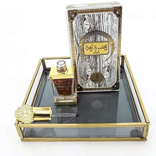 12 ml de óleo perfumado Khashab & Oud Fragrância Floral Branca almiscarada para mulheres