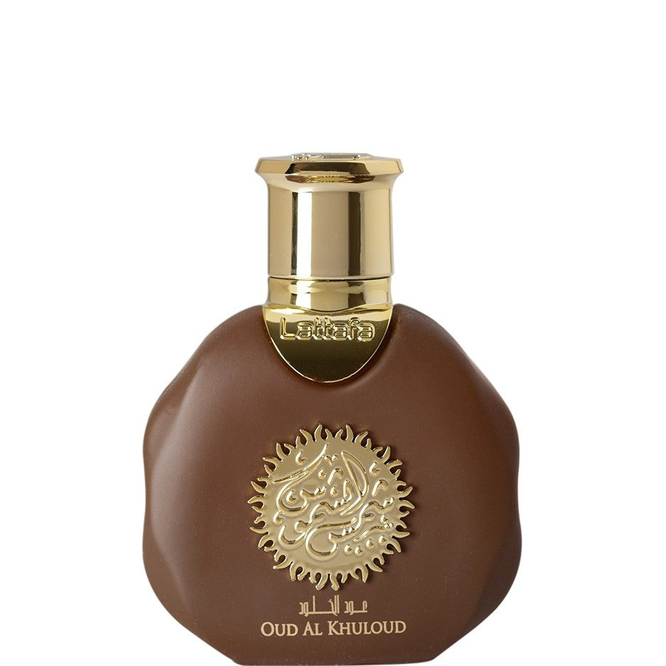35 ml Eau de Perfume Oud Al Khuloud Fragrância com Sândalo Cítrico e Tons de Couro para Homem