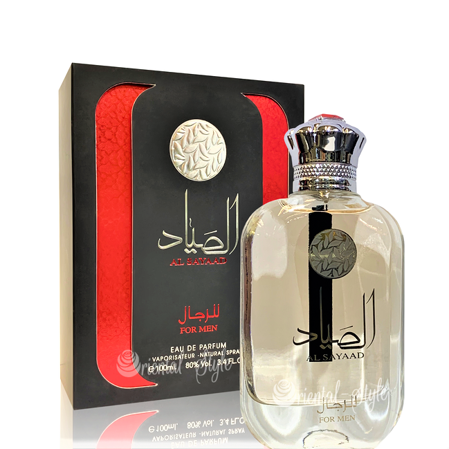 100 ml Eau de Perfume Al Sayad Fragrância Amadeirada, Lavanda e Almíscar para Homem