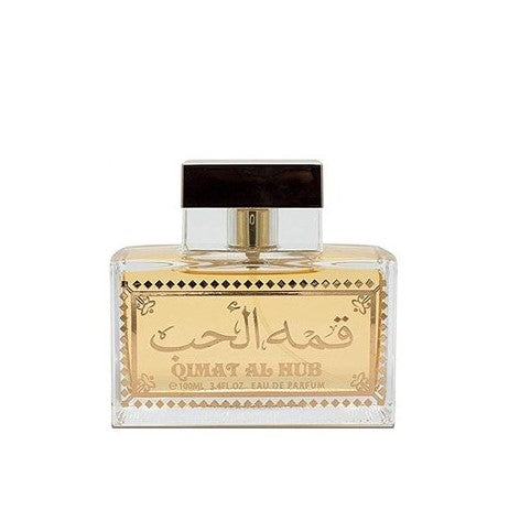 100 ml Eau de Perfume Qimat Al Hub Fragrância Floral Amadeirada e Frutada para Mulher
