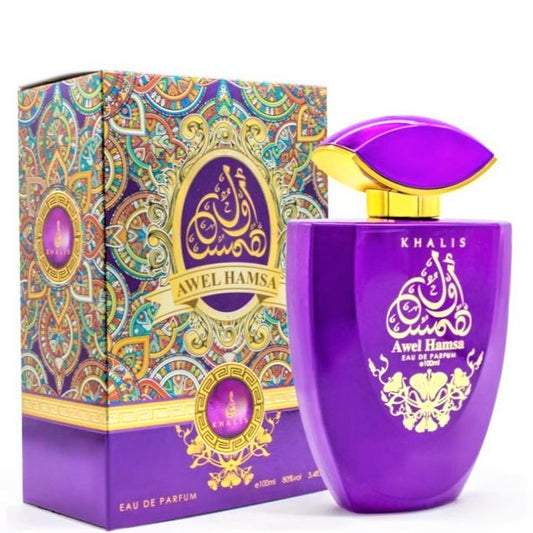 100 ml Eau de Perfume Awel Hamsa Fragância Floral Frutada para Mulher