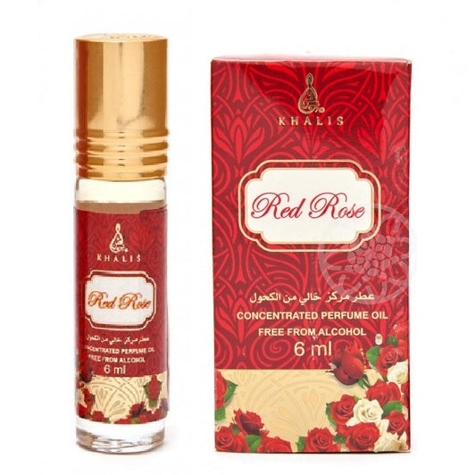6 ml Perfume Oil Fragrância Almiscarada de Baunilha e Rosa Vermelha para Mulher