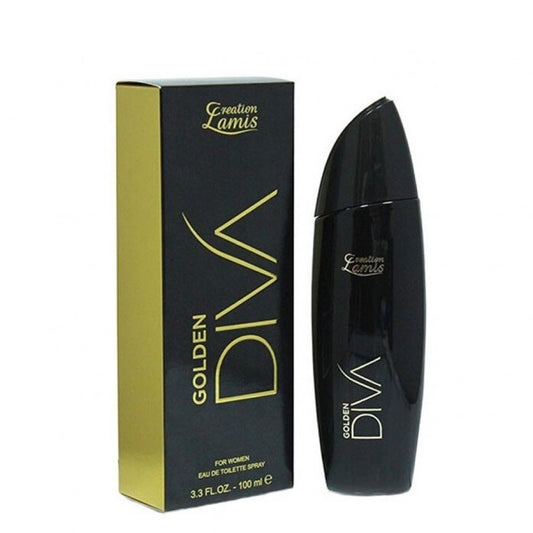 100 ml de Eau de Perfume GOLDEN DIVA Fragrância Floral para Mulheres