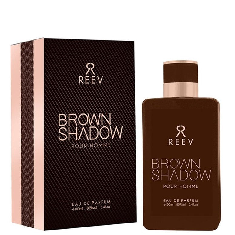 100 ml de Eau de Perfume Brown Shadow Fragrância Cítrica de Sândalo para Homem