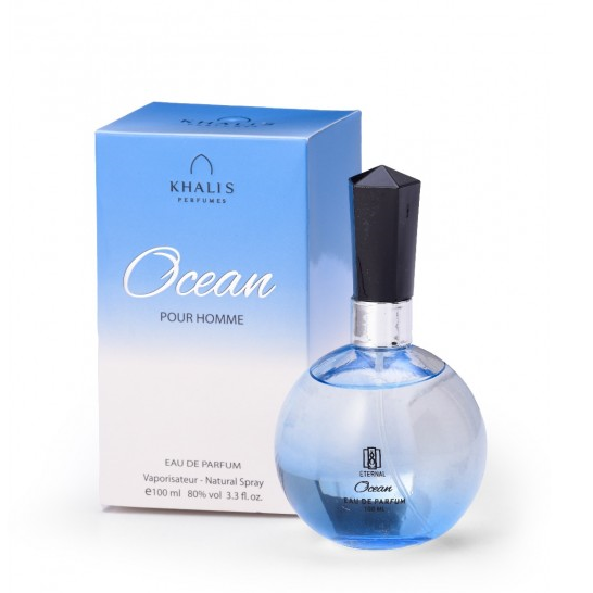 100 ml de Eau de Perfume OCEAN Fragrância Cítrica de Oud para Homem