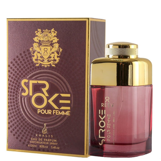 100 ml Eau de Perfume STROKE Fragrância Almiscarada, Ambarada para Homens