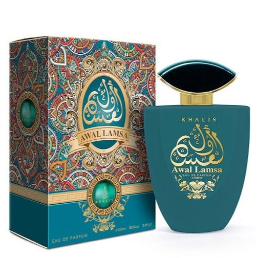 100 ml Eau de Perfume AWAL LAMSA Fragrância Amadeirada, Floral, Frutada, Fresca para Homens