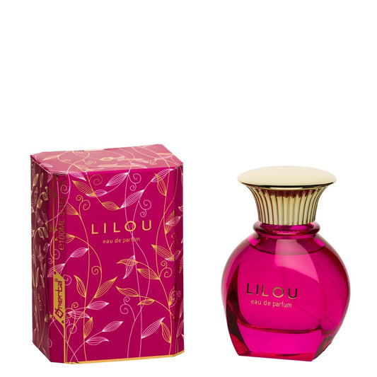 100 ml Eau de Parfum "LILOU" Fragrância Oriental Amadeirada para Mulheres, com alto teor de óleo perfumado 6%