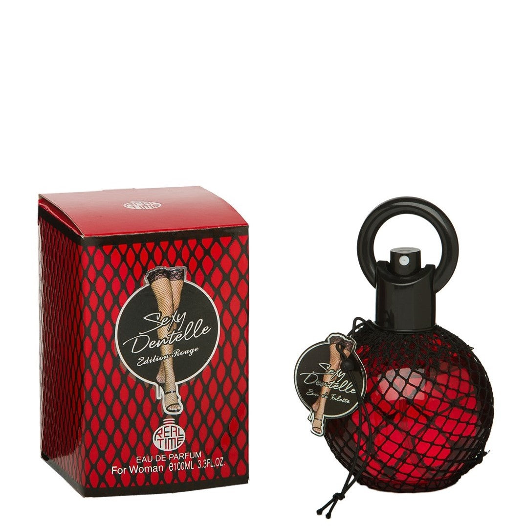 100 ml Eau de Parfum "SEXY DENTELLE ROUGE EDITION" Fragrância Floral Frutada Oriental para Mulheres, com alto teor de óleo perfumado 3% 1 