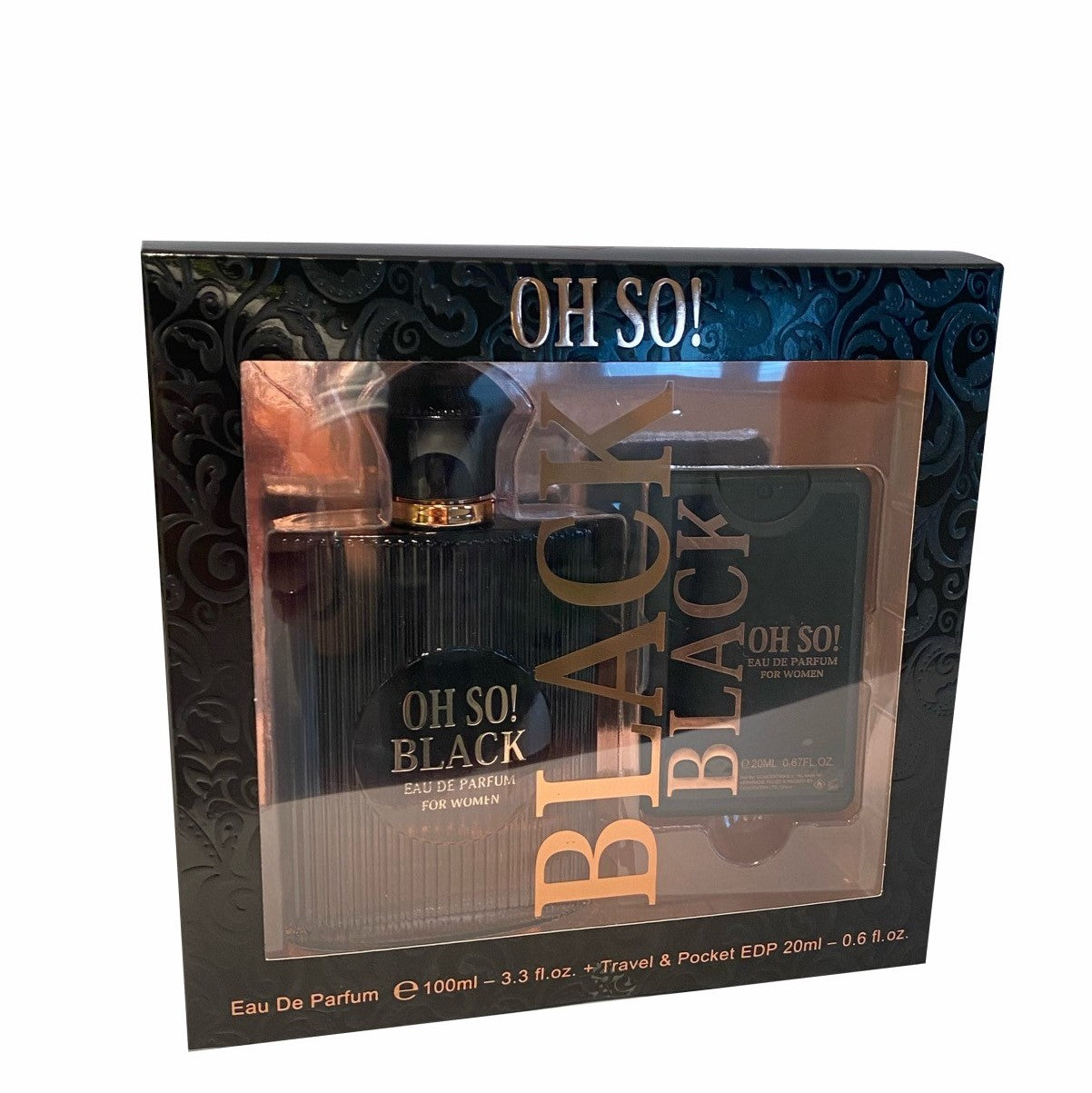 100 ml + 20 ml de Eau de Perfume "OH SO ! BLACK" Oriental - Fragrância de Baunilha para Mulheres