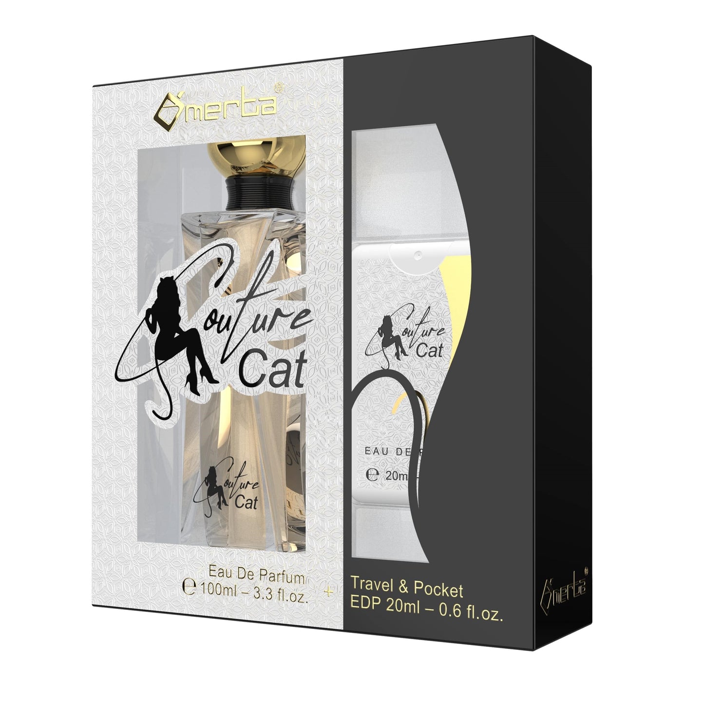 100 ml + 20 ml de Eau de Perfume "COUTURE CAT" Floral - Fragrância Frutal para Mulheres