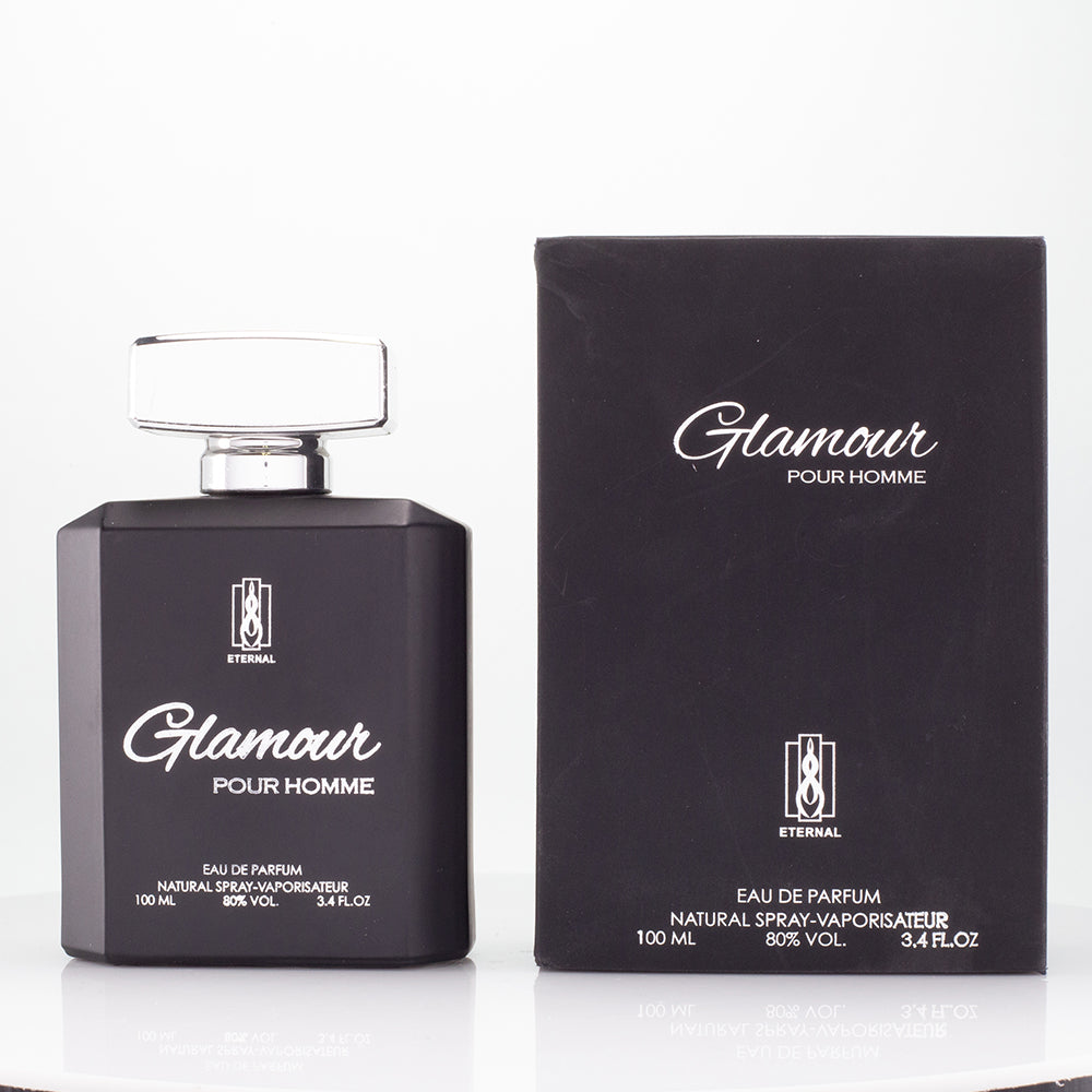 100 ml EDP GLAMOUR BLACK Fragrância Fresca para Homem 2 