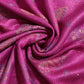 Xaile 100% Verdadeiro de Caxemira Pashmina, 70 cm x 170 cm, Fuchsia Rosa Brilhante com Padrão de uma Borboleta