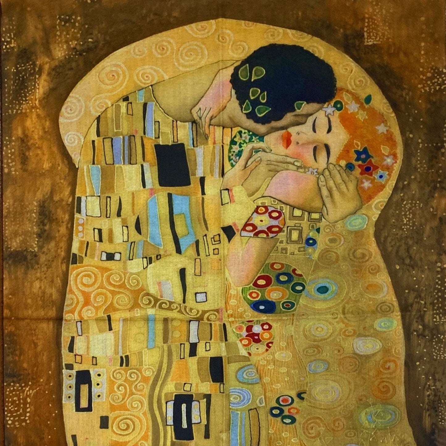 Xaile de Lã, 70 cm x 180 cm, Klimt - The Kiss