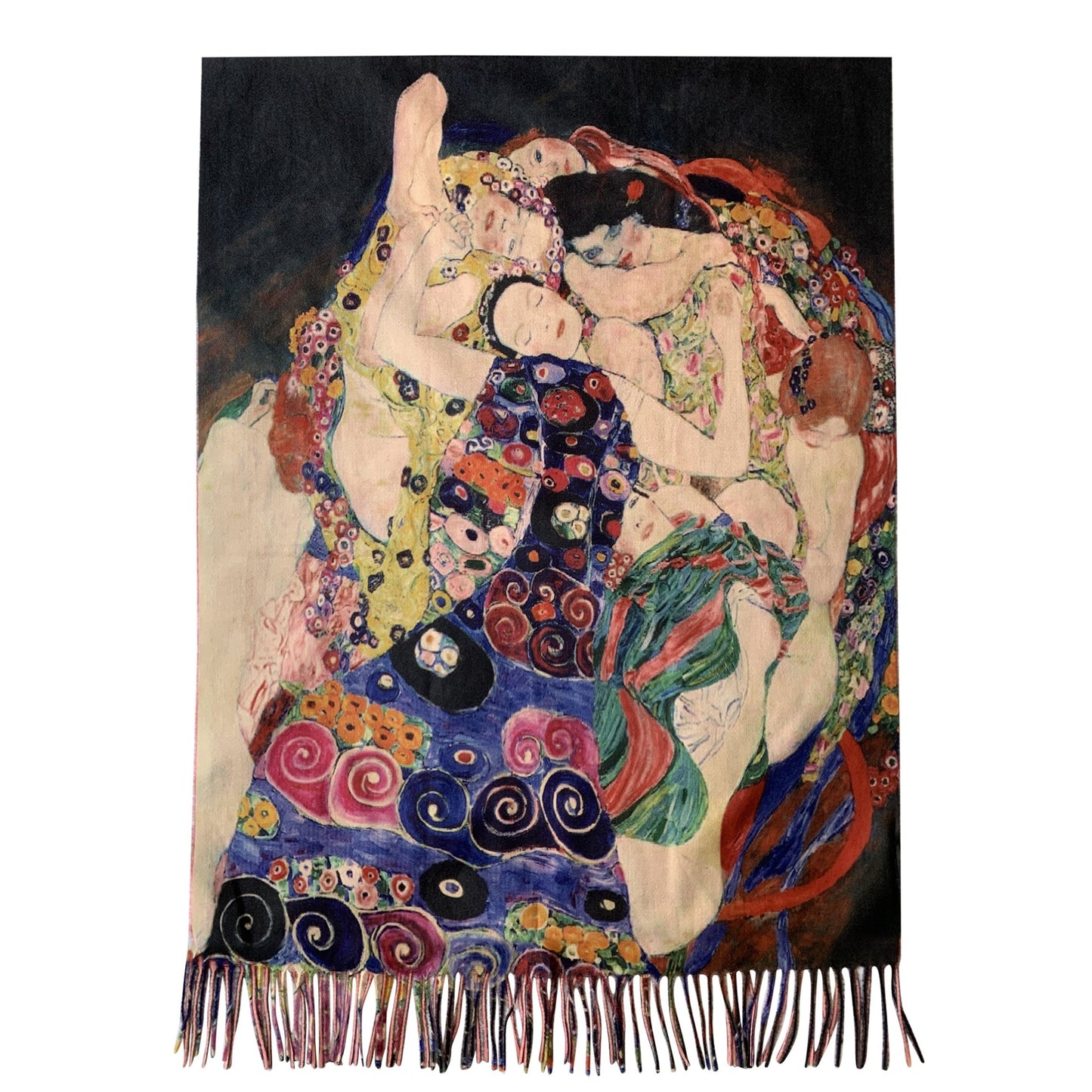Xaile de Lã, 70 cm x 180 cm, Klimt - Three Ages Of Women