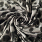 Xaile de Lã, 65 cm x 180 cm, com Padrão de Leopardo, Cinzento
