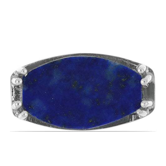 Anel de Prata com Lapis Lazuli de Badaquexão